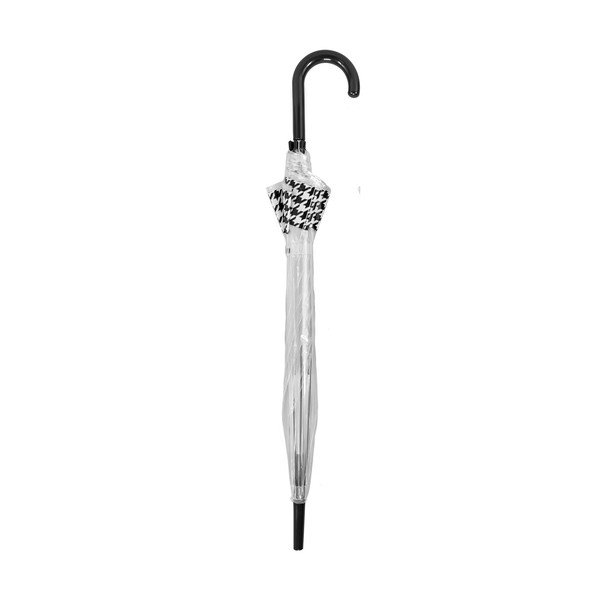 Umbrelă transparentă rezistentă la vânt cu deschidere automată Ambiance Dog Stooth, ⌀ 84 cm-image-1