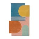 Covor albastru țesut manual din lână 150x240 cm Lozenge Bright Multi – Flair Rugs