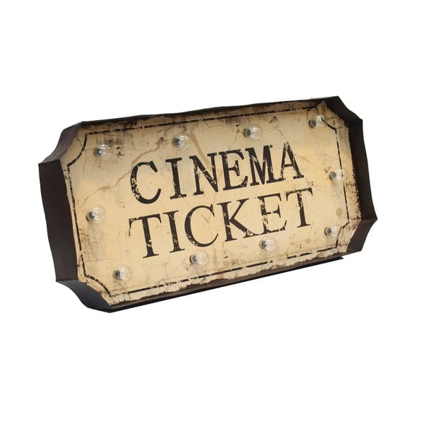 Decorațiune luminoasă pentru perete Novita Cinema Ticket
