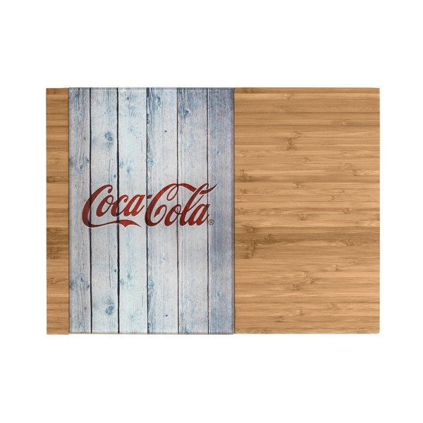 Tocător din bambus și sticlă Wenko Coca-Cola World-image-1