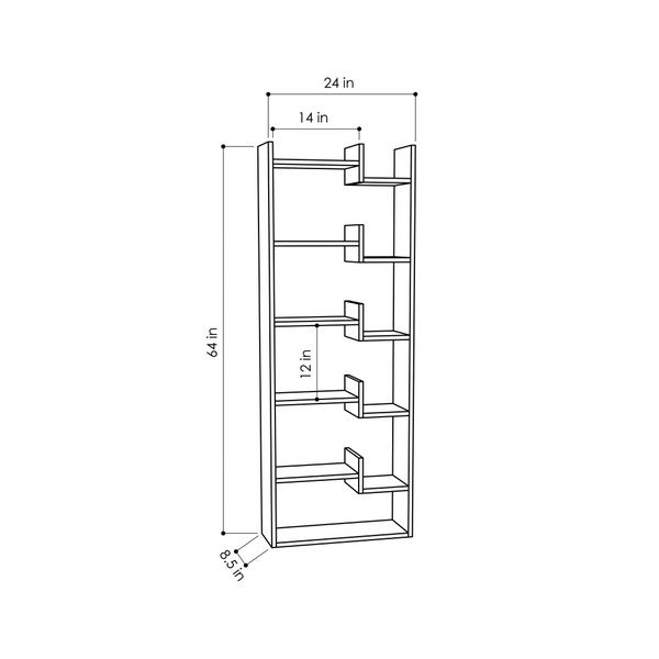 Bibliotecă Homitis Calimera, înălțime 163 cm-image-2