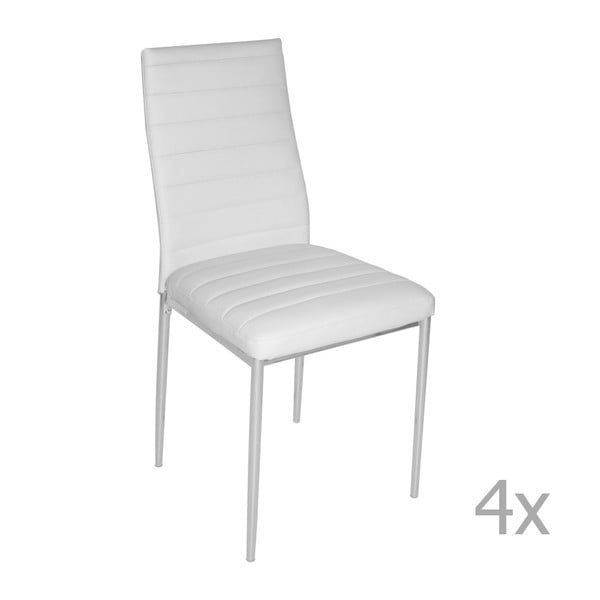 Set 4 scaune 13Casa Rederi, alb