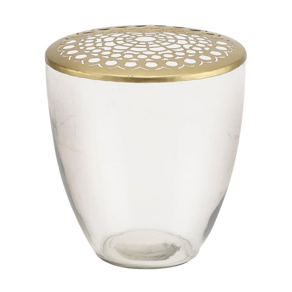 Vază decorativă A Simple Mess Kamelia, ⌀ 16 cm, auriu