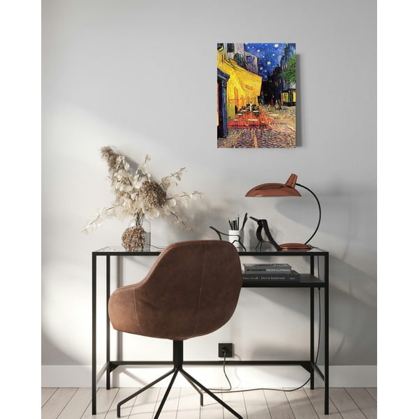 Reproducere pe pânză după Vincent van Gogh - Cafe Terrace, 30 x 40 cm-image-1