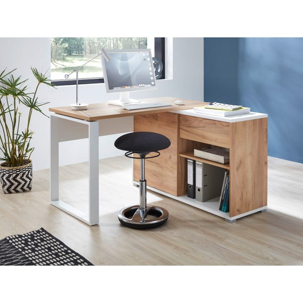 Birou cu aspect de stejar 120x117 cm Lioni - Germania-image-2