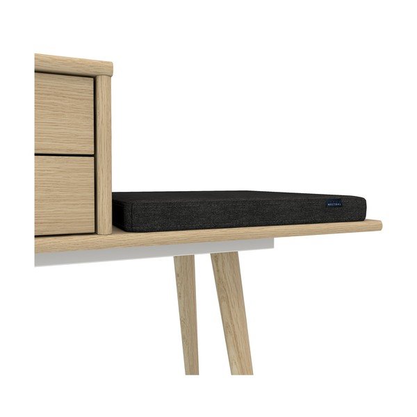 Bancă cu spațiu de depozitare cu aspect de lemn Mistral Bench-image-4