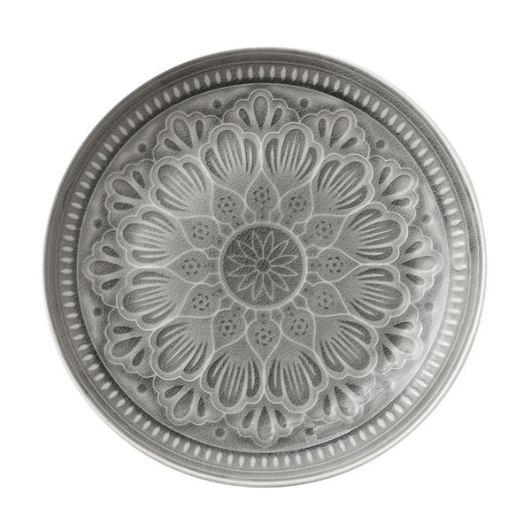 Farfurie pentru servit din ceramică Ladelle Catalina, ⌀ 33,5 cm, gri