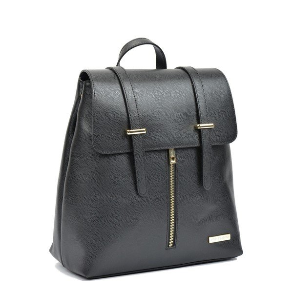 Rucsac din piele Sofia Cardoni Gina, negru-image-2