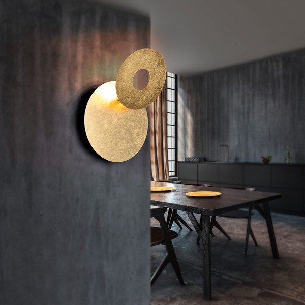 Aplică de perete aurie LED Leano – Trio-image-4