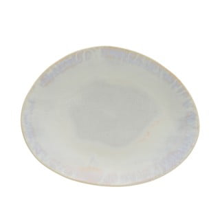 Farfurie ovală din gresie ceramică Costa Nova Brisa, alb