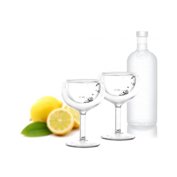 Set 2 pahare cu perete dublu Vialli Design Amo Vodka, 30 ml-image-1