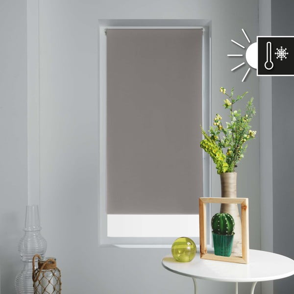 Jaluzea maro deschis din material textil 90x180 cm Occult – douceur d'intérieur-image-2