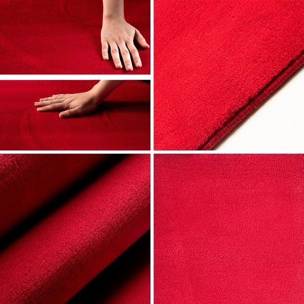Covor roșu lavabil rotund ø 120 cm Sky – Ayyildiz Carpets-image-2