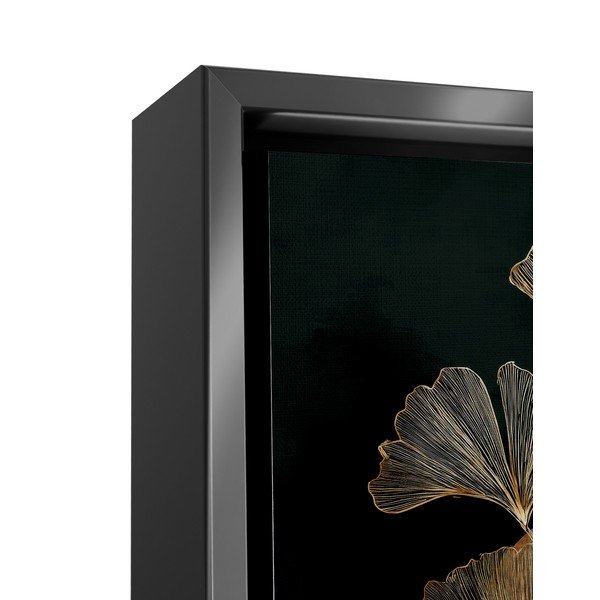 Tablou cu ramă imprimat 60x80 cm Gold Ginkgo – Styler-image-4