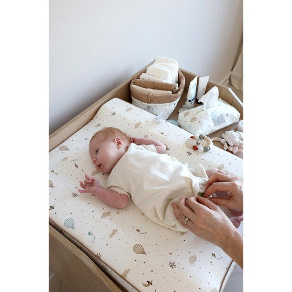 Coșuri de jucării pentru copii roz/crem 2 buc. din material textil ø 24x17 cm Bows – Cam Cam Copenhagen-image-1