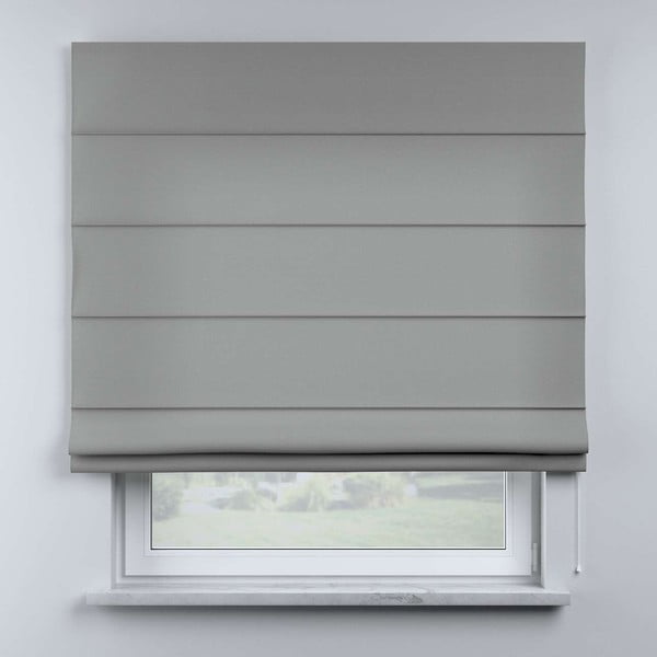 Jaluzea romană gri 170x160 cm Happiness - Yellow Tipi-image-1