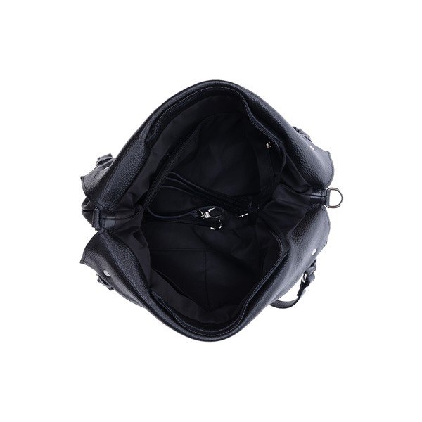 Geantă de mână din piele Roberta M Angelica, negru-image-4