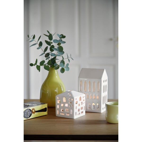 Sfeșnic din ceramică Kähler Design Urbania Lighthouse Church, alb-image-4