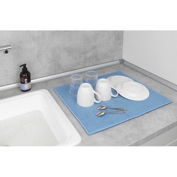 Suport absorbant uscare veselă Wenko Miko, albastru-image-3