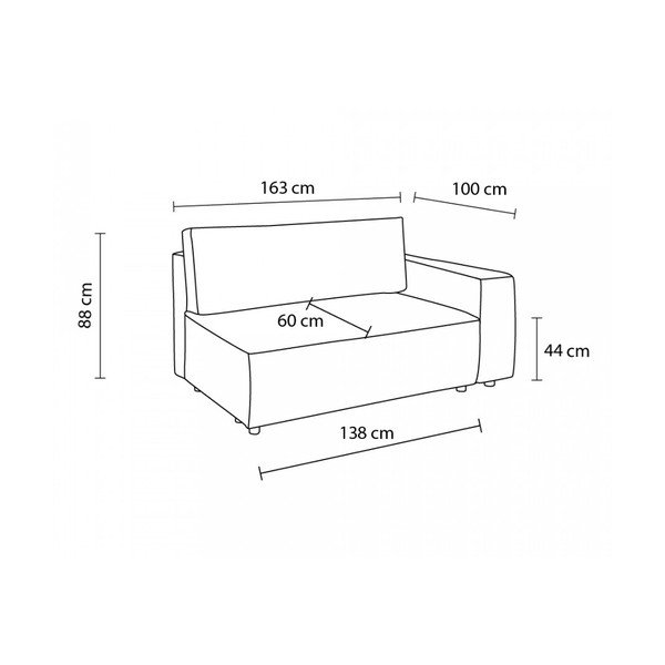 Modul pentru canapea albastru închis cu tapițerie din catifea reiată  (cu colț pe partea stângă ) Nihad modular – Bobochic Paris-image-4
