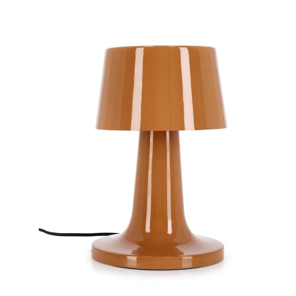 Veioza portocalie LED din metal cu abajur din metal (inaltime 51 cm) Turner – Bizzotto