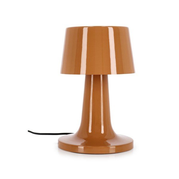Veioză portocalie LED din metal cu abajur din metal (înălțime 51 cm) Turner – Bizzotto