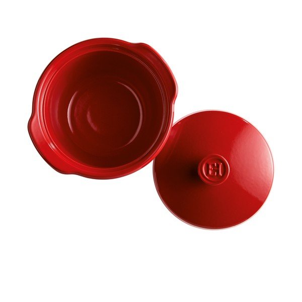 Oală și capac din ceramică Emile Henry, 2 l, roșu-image-3