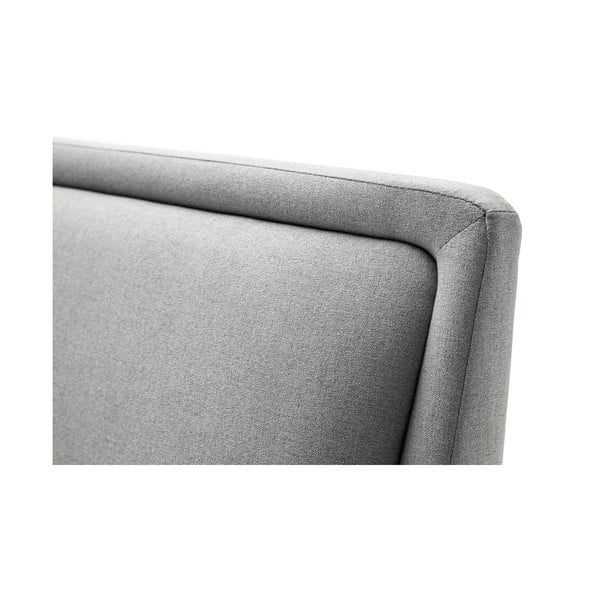 Pat matrimonial gri deschis tapițat fără somieră 160x200 cm Frieda – Meise Möbel-image-1