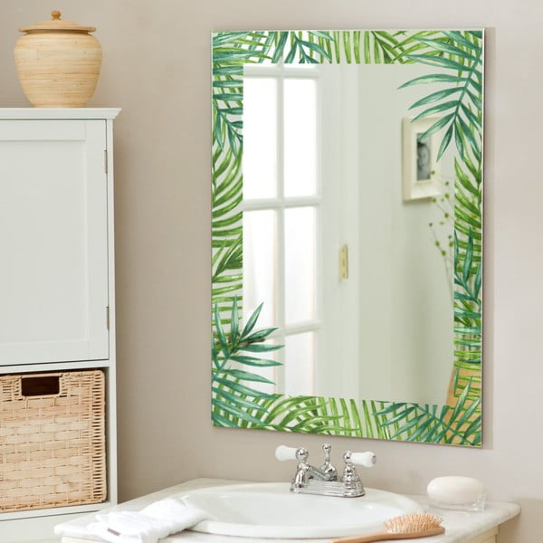 Oglindă de perete Surdic Espejo Decorado Monstera, 50 x 70 cm-image-1