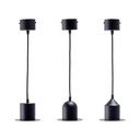 Set 3 lustre pendul EMKO Hat, negru