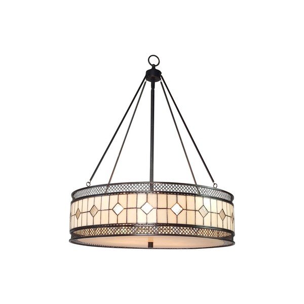 Lustră din metal cu abajur din sticlă ø 60 cm Waldorf – Premier Housewares-image-1