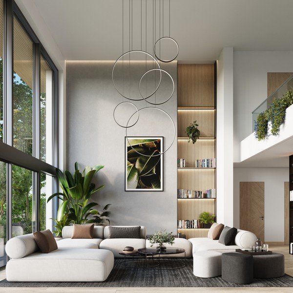 Lustră neagră LED din aluminiu RIO – Thoro-image-3