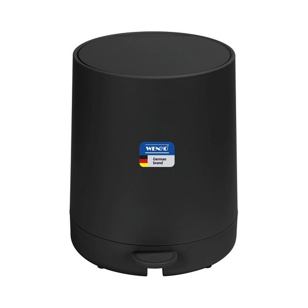 Coș de gunoi negru cu pedală din plastic 5 l Fablo – Wenko-image-3