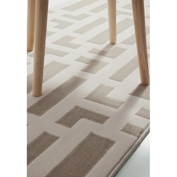 Covor tip traversă gri/crem 80x240 cm Perles Onyx – Elle Decoration-image-4