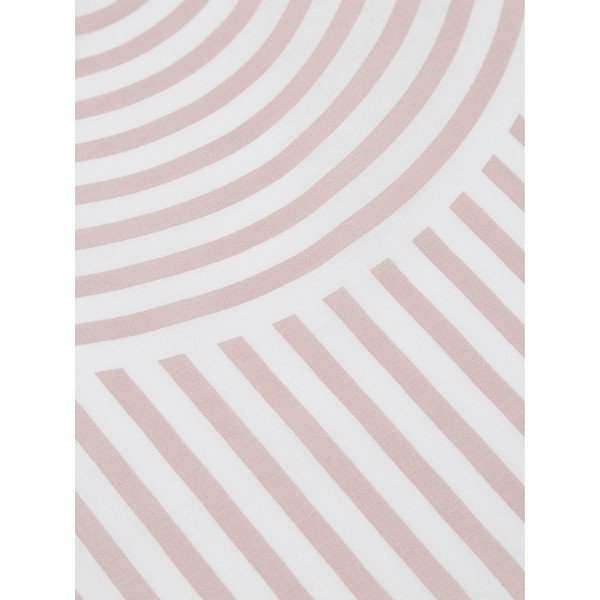 Lenjerie de pat din bumbac ranforce Westwing Collection Arcs, 155 x 220 cm, roz-alb-image-3