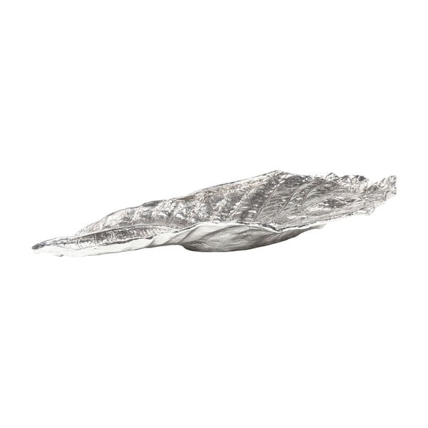 Frunză decorativă Kare Design Bowl Leaf, argintiu