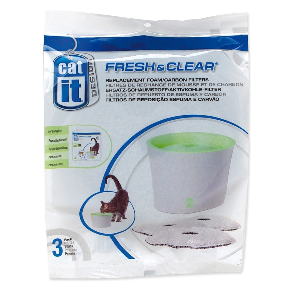 Set de filtre pentru fântână 3 buc. pentru pisici Catit Fresh&Clear – Plaček Pet Products