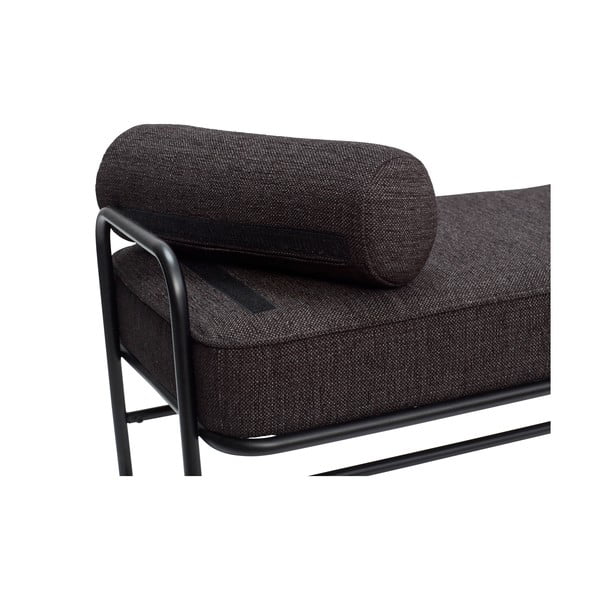 Bancă tapițată / Divan cu pernă Hübsch Pipe, maro-image-2