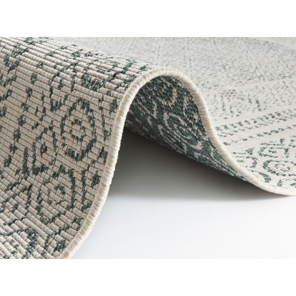 Covor lung pentru exterior Ragami Berlin, 80x250 cm, verde - alb-image-2