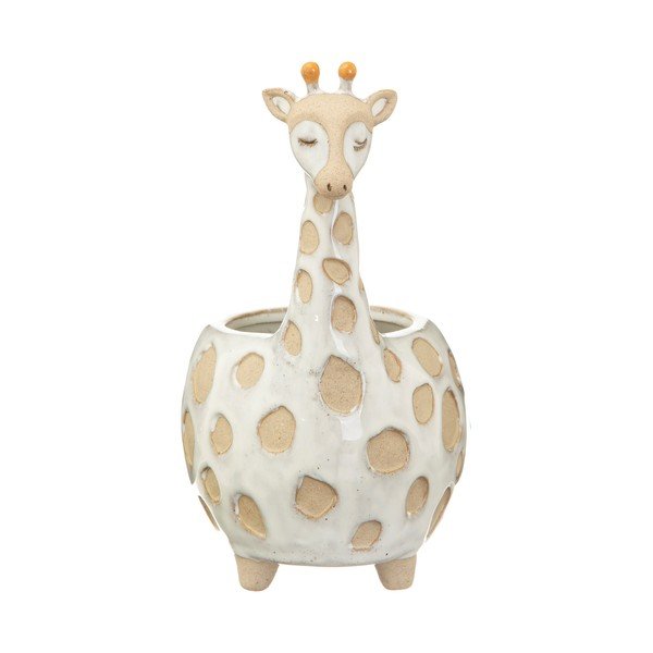 Ghiveci Sass & Belle Gina Giraffe, ø 7,5 cm, alb - bej-image-2