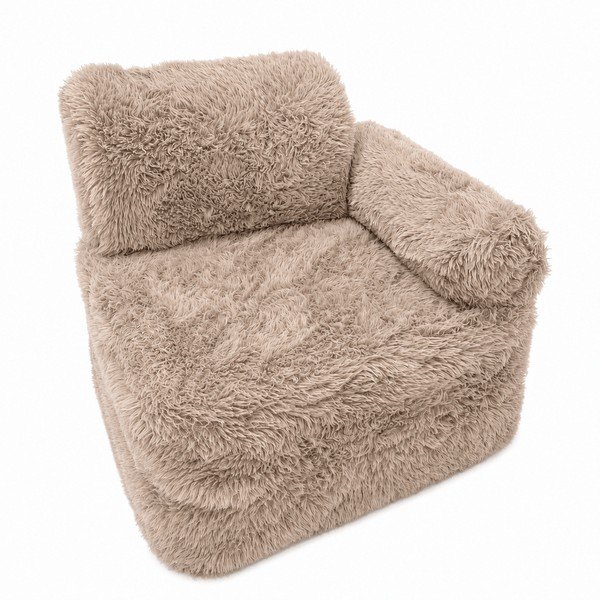 Fotoliu de copii în culoare naturală deschisă Mammoth – Meowbaby