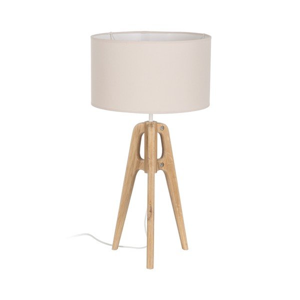 Veioză crem cu abajur textil (înălțime 67 cm) – Ixia