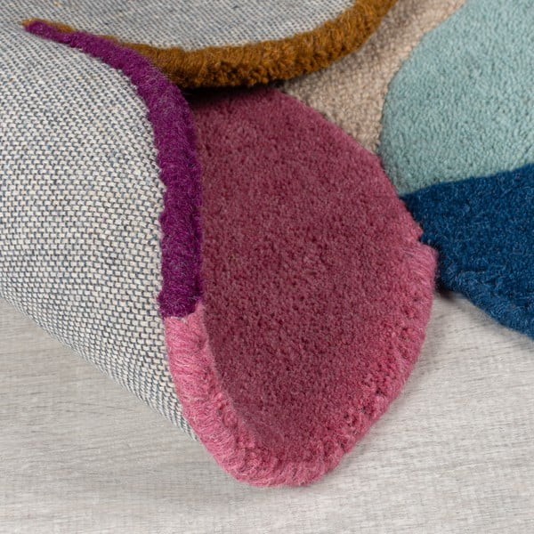 Covor bej țesut manual din lână 200x290 cm Mia Textured Scallop – Flair Rugs-image-4