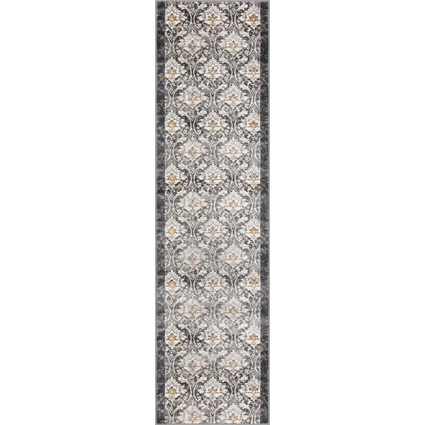 Covor tip traversă gri închis-fildeș 80x300 cm Soft Viskan – FD