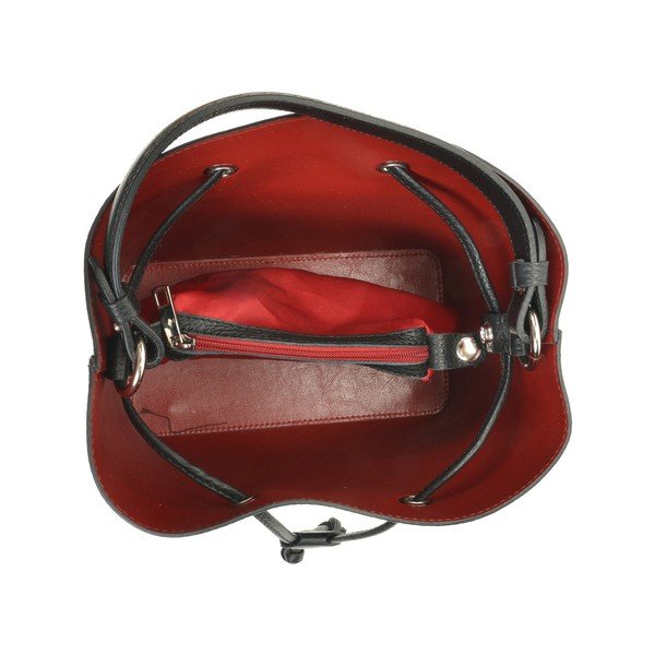 Geantă din piele Roberta M, negru-image-4