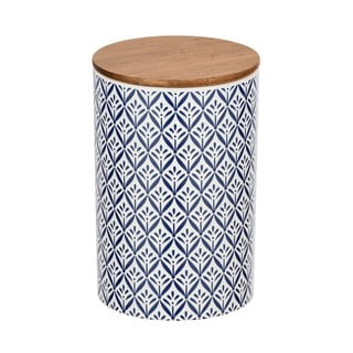 Cutie depozitare din ceramică cu capac din bambus Wenko Lorca, 1,45 l