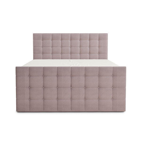 Pat boxspring mov cu spațiu de depozitare 200x200 cm Tasca – Maison de Rêve-image-2
