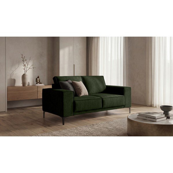 Canapea verde cu tapițerie din chenille 164 cm Copenhagen – Scandic-image-1