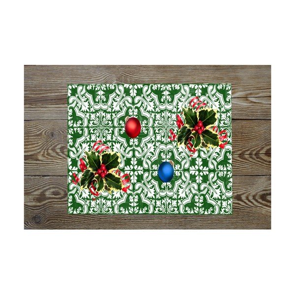 Set 2 suporturi dreptunghiulare pentru farfurii Crido Consulting Festive Mosaic, 40 x 30 cm-image-1