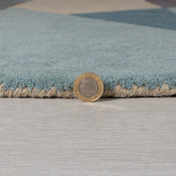 Covor din lână albastru-bej 230x160 cm Arlo Harper - Flair Rugs-image-2